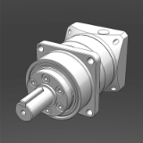 HPG-R-J6 - Harmonic Drive® planetary gear with helical toothing and output shaft with key